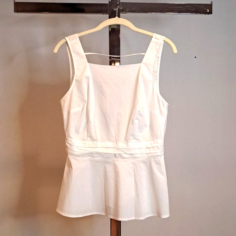 White Blouse Tank